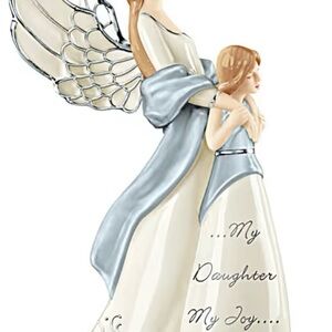 The Bradford Exchange Angelic Mother and Daughter Figurine - Cream and Silver
